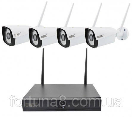 Комплект відеоспостереження із 4 камер WIFI KIT NVR 601, фото 1