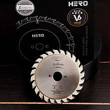 HERO V6 Ceratizit Підрізна дискова пила двокорпусна 120х2,8-3,6х2,2х22 12+12 z для ДСП