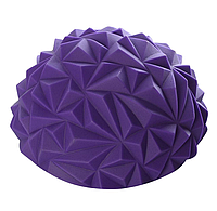 Масажна напівсфера, балансувальна подушка 16х8 см Фіолетова (GB002)