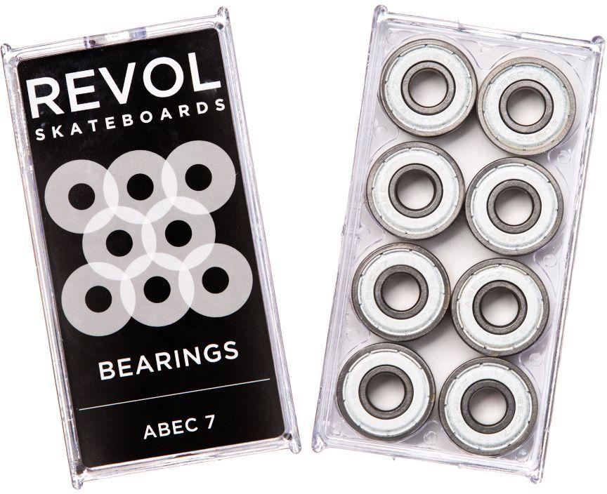 Підшипники для скейту скейтборду Revol Abec 7 White, фото 1