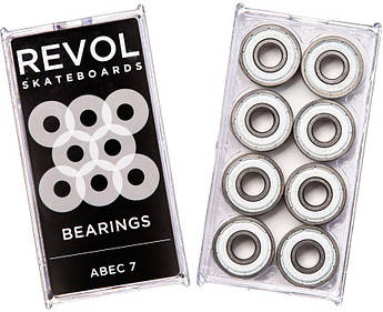 Підшипники для скейту скейтборду Revol Abec 7 White
