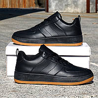 РАСПРОДАЖА! Мужские кроссовки по типу Nike Air Force черные (маломерят) 41 25.5 см