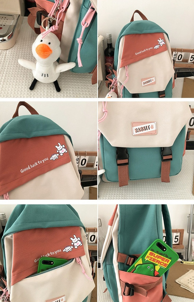 Купить Рюкзак в корейском стиле с игрушкой-брелоком уточка утка унисекс ...