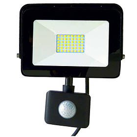 Прожектор з датчиком LED -  20Bт,  4000 К 220B, ТМ Iskra