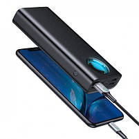 Зовнішній акумулятор (Power Bank) для ноутбука телефону Baseus Amblight Digital Display Quick Charge 65 W 30000mAh Black, фото 6