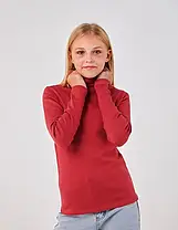 Гольф кашкорс для дівчинки SMIL 114937 Червоно-теракотовий, фото 5