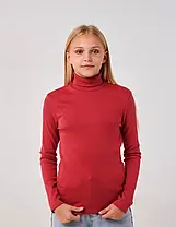 Гольф кашкорс для дівчинки SMIL 114937 Червоно-теракотовий, фото 3