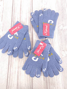 Рукавички дитячі вовняні Корона Тік-ток