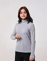Гольф кашкорс для дівчинки SMIL 114937 Сірий 146 см, фото 4