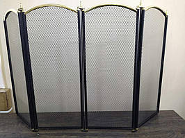 Камінна сітка Bonfire 4РВ (чорно-золота) висота 62см