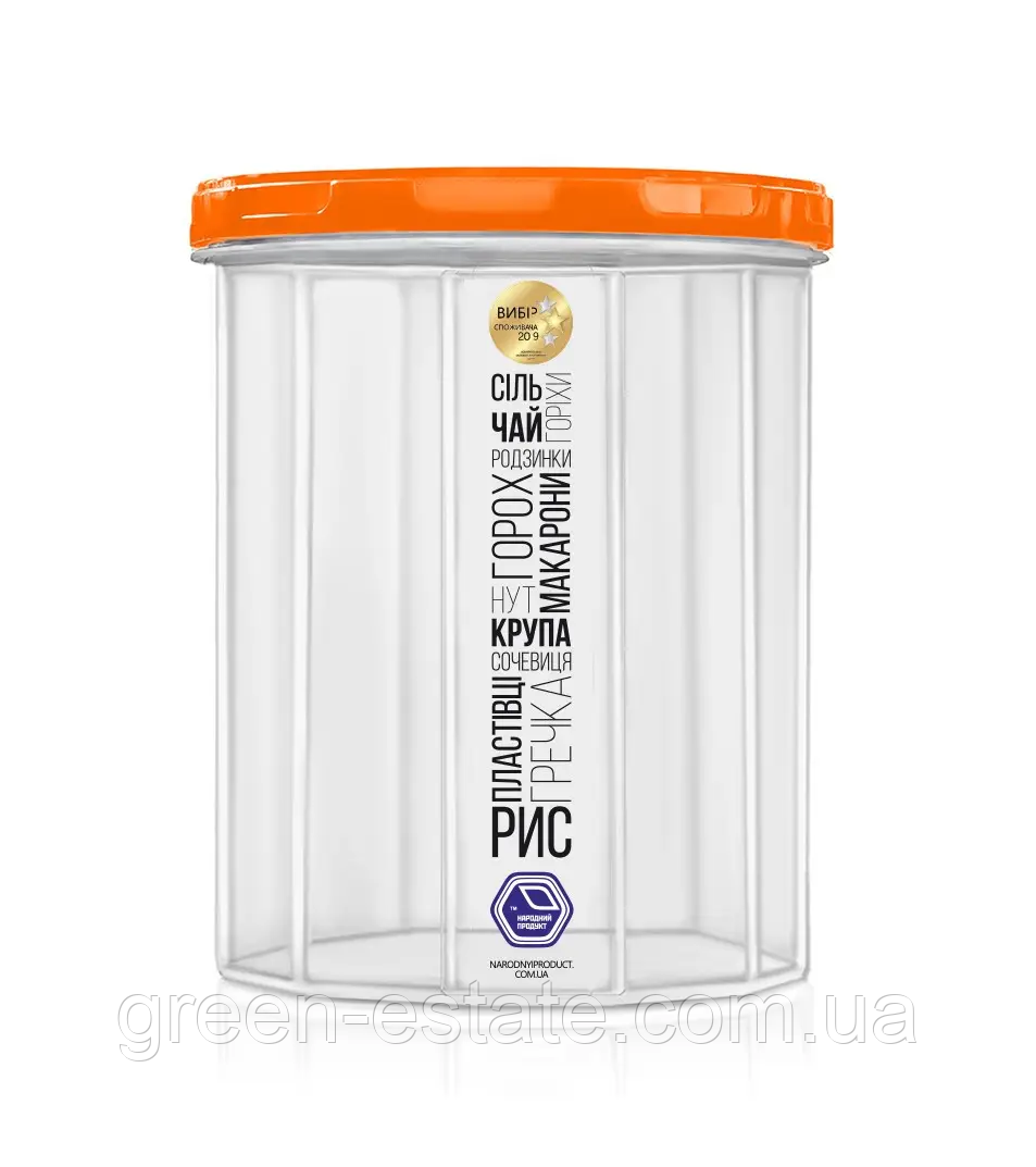 Ємність для сипучих продуктів 2 л.