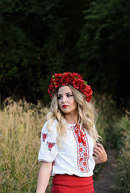 Вишиванка жіноча (домоткане полотно) Діана