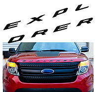 Эмблема логотип шильдик буквы EXPLORER для Ford черный матовый