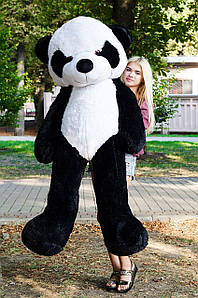Плюшева Панда 2 метри. Велика Плюшева Панда. Велика М'яка іграшка Чорна Плюшева Панда 200 см