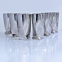 Набор стаканов высоких Bohemia Quadro 350 мл хром 2K936/99A44/350
