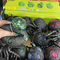 Іграшка антистрес водна "Павук з блискітками", мікс, Игрушка антистресс "Паук", фото 2