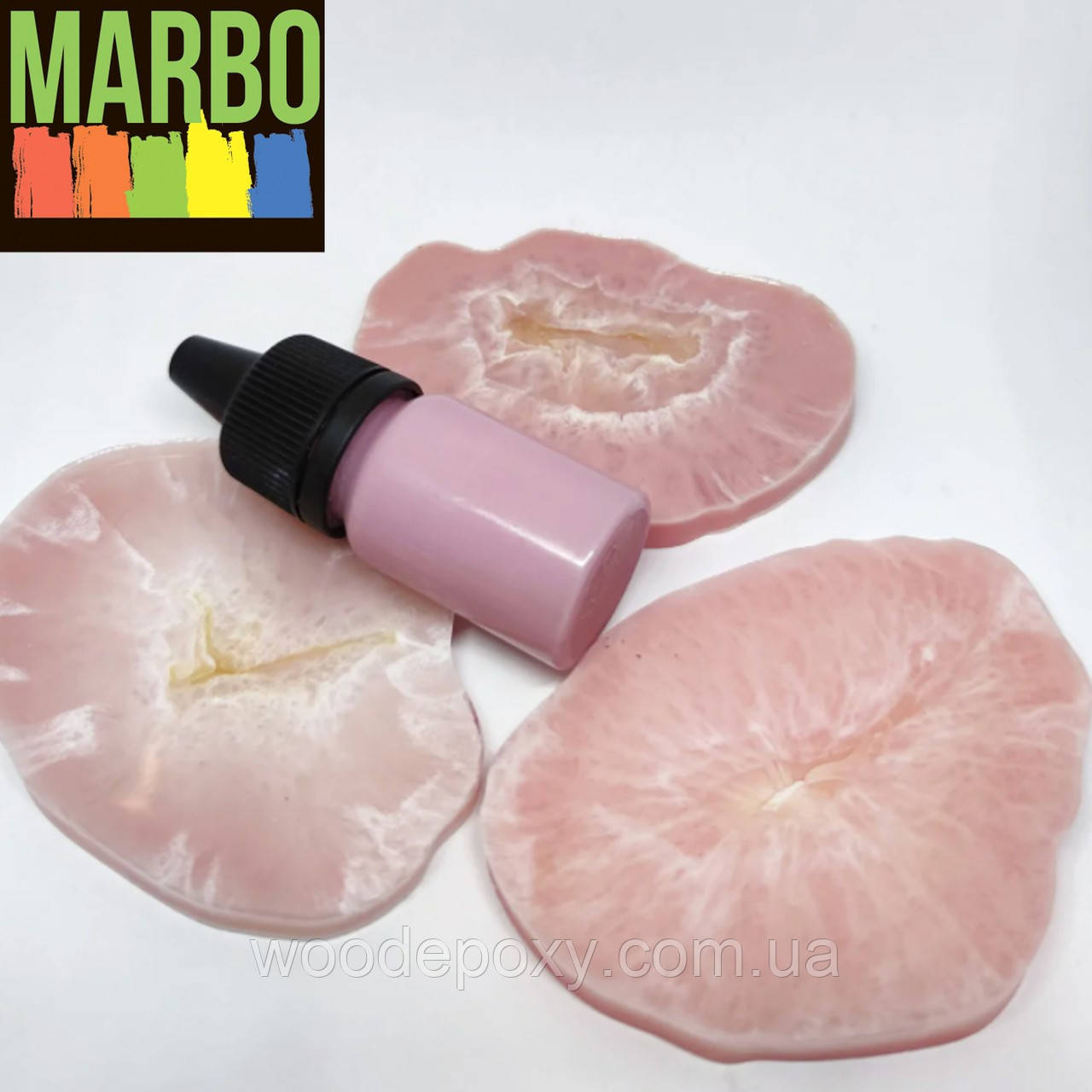 Пігмент Marbo "Пильна троянда" 74 концентрат для смол і поліуретанів. PASTELLO, фото 1