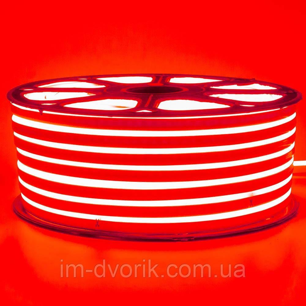 Неон світлодіодний Led 220V IP65 червоний (LED Flex Neon) для вуличного освітлення