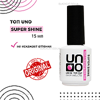 UNO Super Shine top coat без липкого слоя верхнее покрытие для гель-лака 15 мл