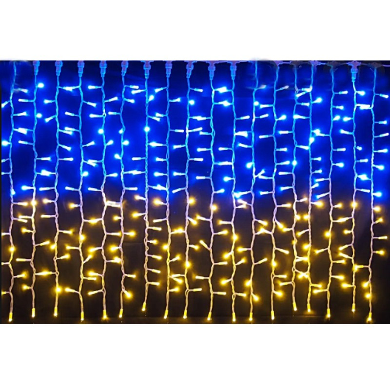Гірлянда штора Прапор України, LED-штора 280 Л