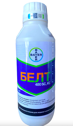 Інсектицид Белт Bayer 1л, проти совки для ріпаку, сої, соняшника, кукурудзи, томатів, капусти, фото 1