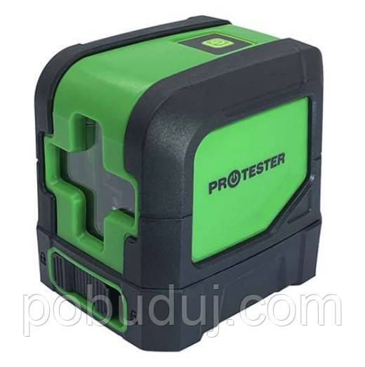 Лазерний рівень PROTESTER 2 лінії 1H/1V зелений промінь (LL102G), фото 1