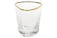 Набор (4шт.) стеклянных стаканов с золотым кантом Diva 350мл