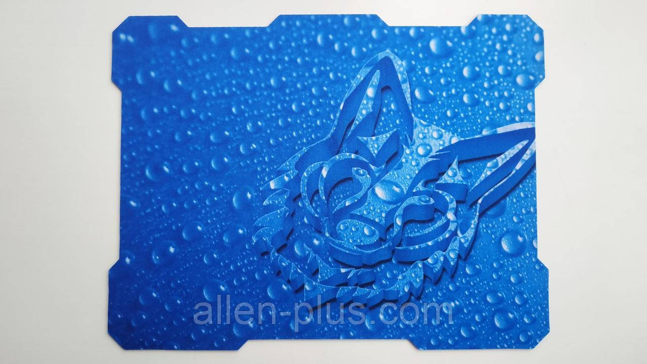 Килимок для миші ігровий Wolf-BLUE (320x240x3 mm)
