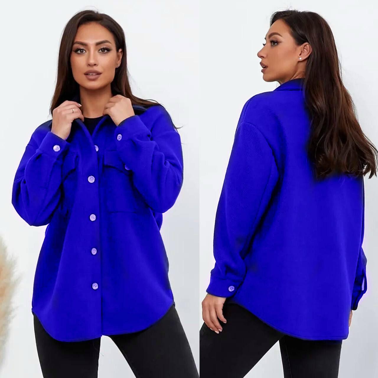 Неймовірна жіноча Сорочка OVERSIZE, тканина "Кашемір" 52 розмір