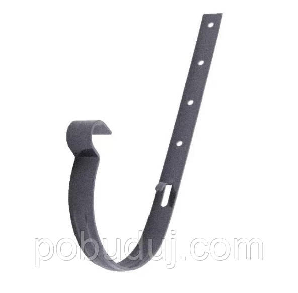 Тримач ринви Regenau металевий 125 графітовий, фото 1