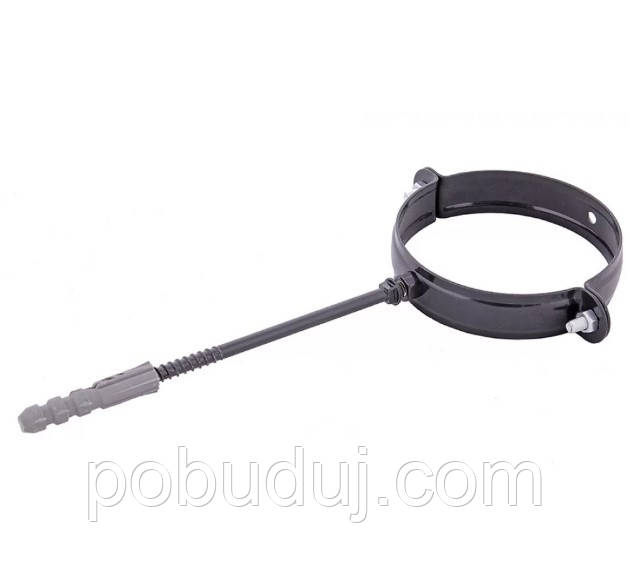 Тримач труби Regenau металевий 80 L100 графітовий, фото 1