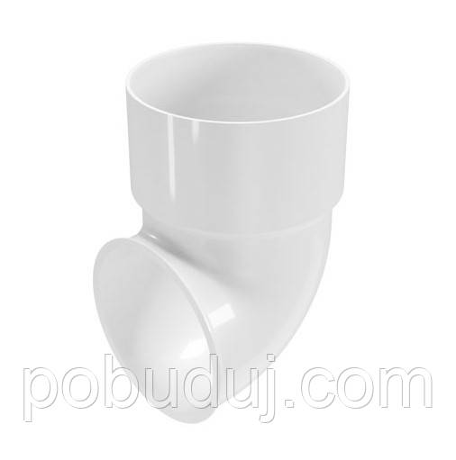 Коліно зливне 87,5° Regenau 100 біле, фото 1