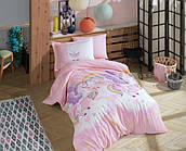 Комплект постільної білизни HOBBY Poplin Magical рожевий 160x220см півтораспальний (58061_1,5)