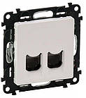 Розетка подвійна Legrand Valena LIFE RJ45 (753441)