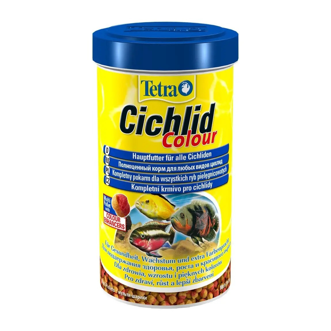 Сухий корм для акваріумних риб Tetra в гранулах Cichlid Colour 500 мл (для всіх цихлід)