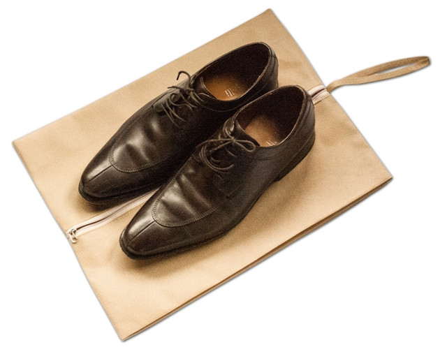 Купить Объемная сумка-пыльник для обуви на молнии (синий), цена 49 грн ...