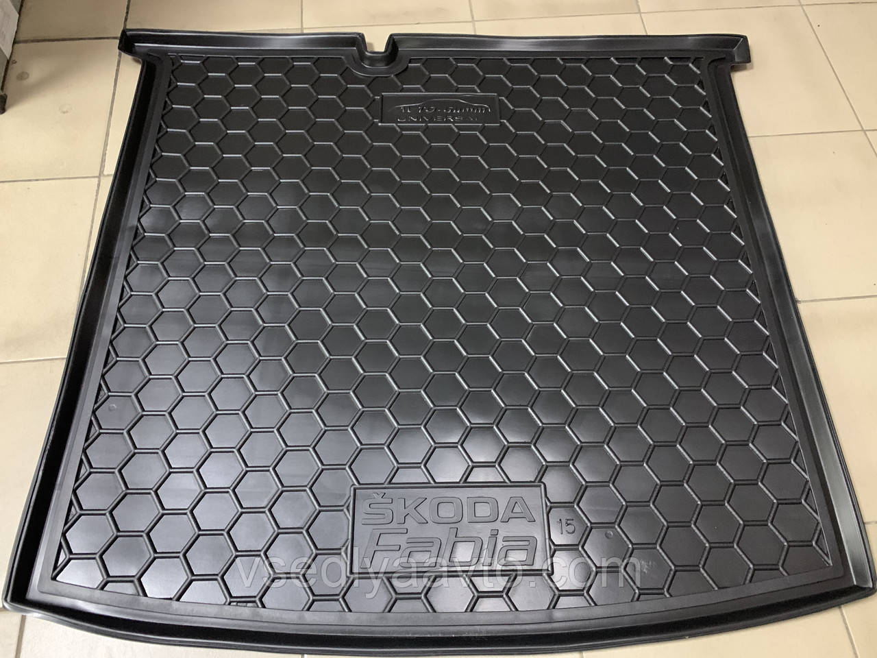 Килимок в багажник SKODA Fabia з 2014 р. універсал (AVTO-GUMM) поліуретан, фото 1