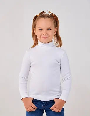 Гольф кашкорс для дівчинки SMIL 114935 Білий, фото 1