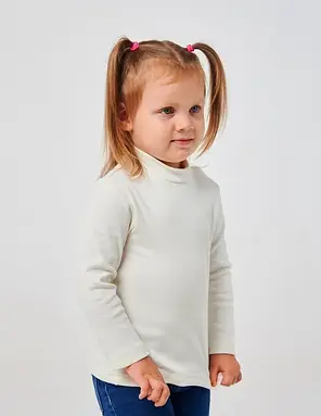 Гольф кашкорс для дівчинки SMIL 114934 Молочний, фото 3