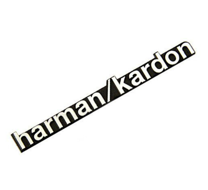 Эмблема логотип шильдик буквы Harman Kardon 44 х 5 мм хром - фото 2 - id-p1689687646