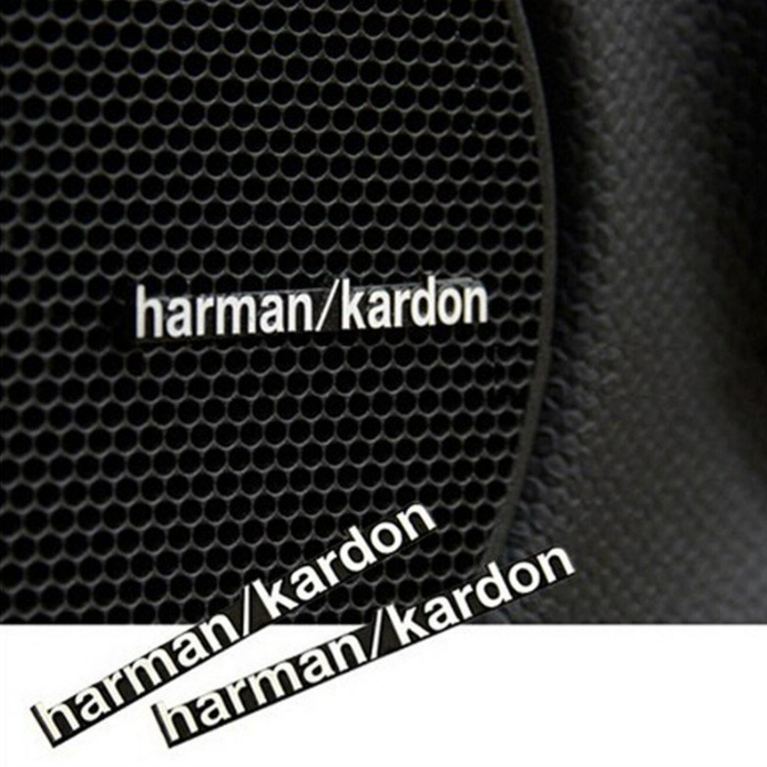 Эмблема логотип шильдик буквы Harman Kardon 44 х 5 мм хром - фото 1 - id-p1689687646