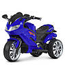 Дитячий електро мотоцикл із пультом керування Suzuki M 4204 для дітей 3-8 років синій, фото 4