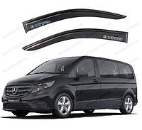 Ветровики широкие Mercedes Vito (W447) 2014- (на скотче)\Дефлекторы окон Мерседес Вито 447