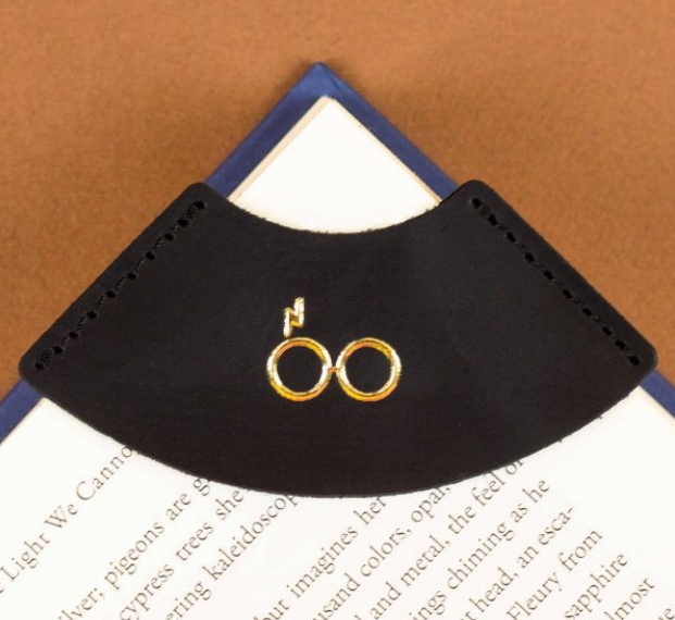 Закладка для книги з натуральної шкіри "Гаррі Поттер: окуляри", фото 1