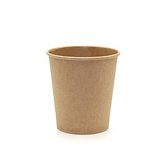 Супник паперовий круглий для холодних і гарячих страв Крафт 750 мл Без кришки 25шт/уп