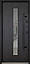 Преміальні вхідні двері з терморозривом модель Ufo Black Ral 9005, фото 2