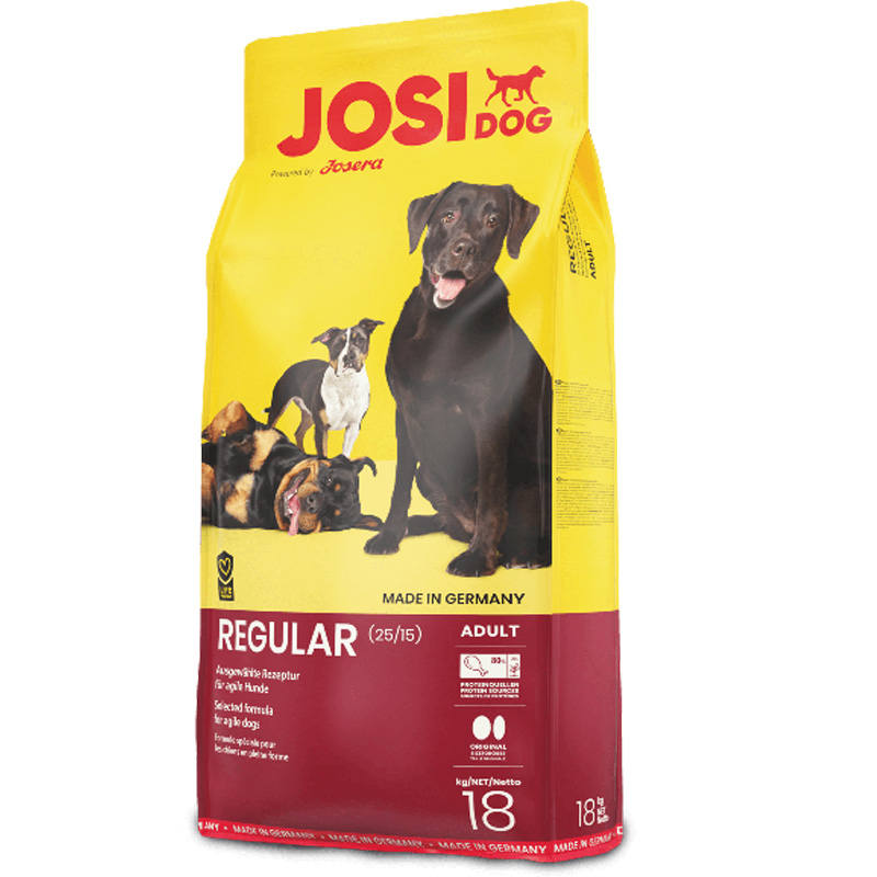 Сухий корм для дорослих собак із високими енергетичними потребами JosiDog (ЙозіДог) Regular 18 кг