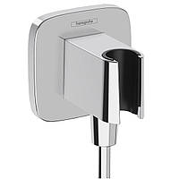 Шланговое подключение HANSGROHE Fixfit 26887000 с держателем для лейки пластиковое хром