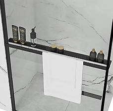 Полиця EVO BLACK на душову стінку, фото 3