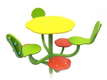 Ігровий столик зі стільчиками "Квіточка", фото 1
